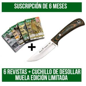 Suscripción 6 meses Jara y Sedal + cuchillo de desollar